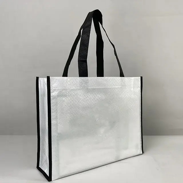 Heißverkäufe große, laminierte wiederverwendbare Einkaufsbeutel mit Logo Neues laminiertes Polypropylen und Polyethylen-Laminierte nicht gewebte Taschen