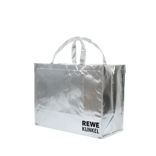 Nicht gewebte silberbedeckte Handtasche