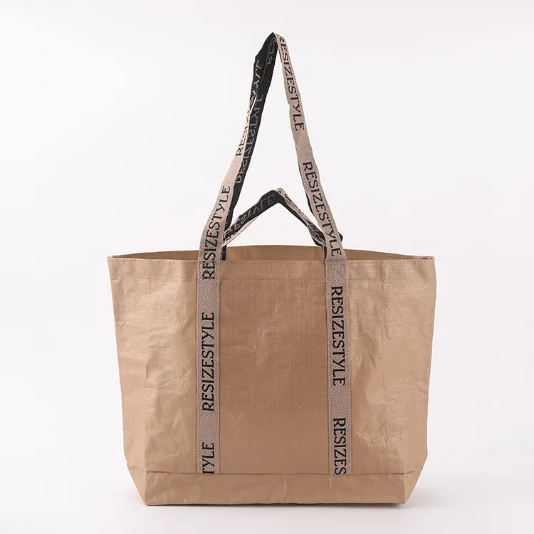 Wiederverwendbare Morandi -farbige PP gewebte Taschen